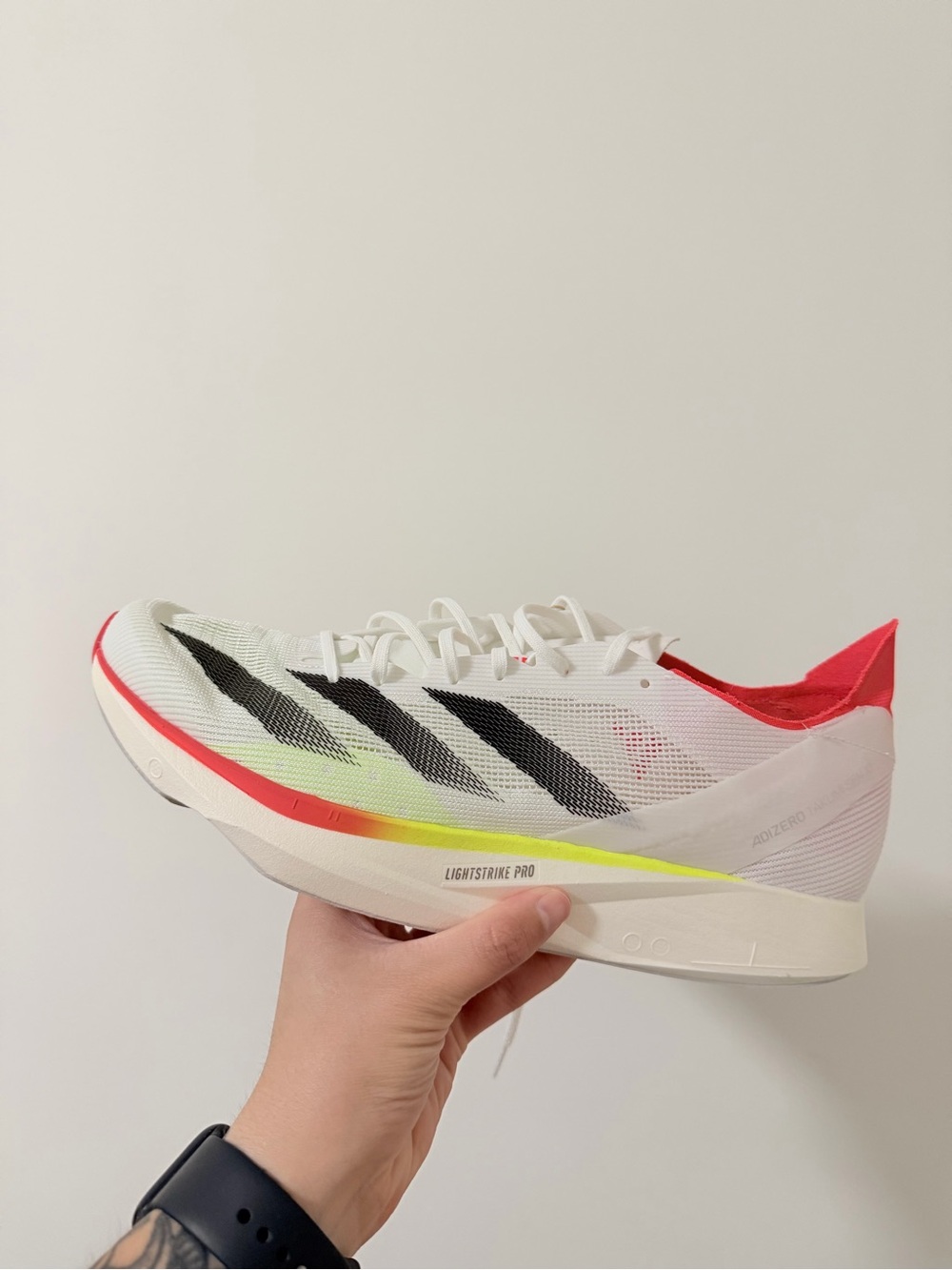 adidas men’s adizero takumi white Lightweight Running